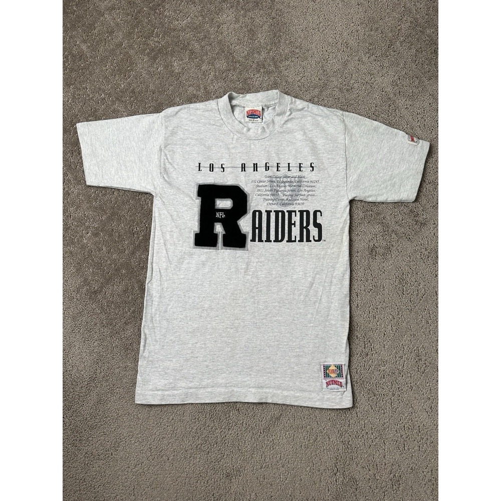 Vintage Mens‎ Tshirt 90s Los Angeles Raiders Oakland Nutmeg NFL USA, Size M